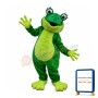 Friendly Realistic Frog Mascot Costume