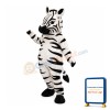 Friendly Realistic Zebra Mascot Costume