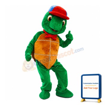 Friendly Realistic Turtle Mascot Costume