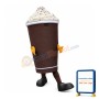 Chocolate Drinking Cup Mascot Costume