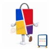 Colorful Bag Mascot Costume
