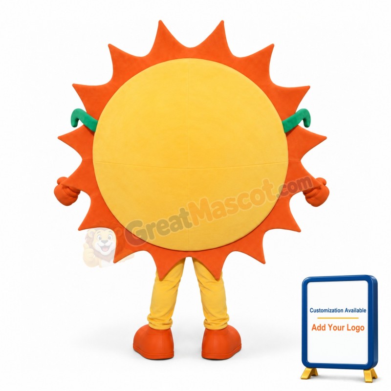 Lovely Realistic Sun Mascot Costume