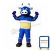 Sport Blue Bull Mascot Costume