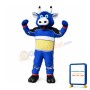 Sport Blue Bull Mascot Costume