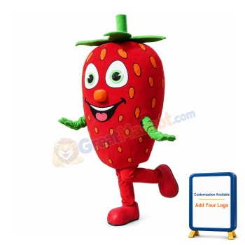 Supber Lightweight Strawberry Mascot Costume
