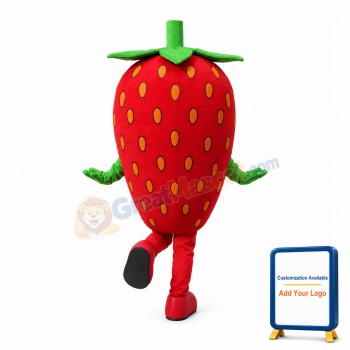 Supber Lightweight Strawberry Mascot Costume