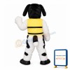 Lovely White & Black Dog Mascot Costume