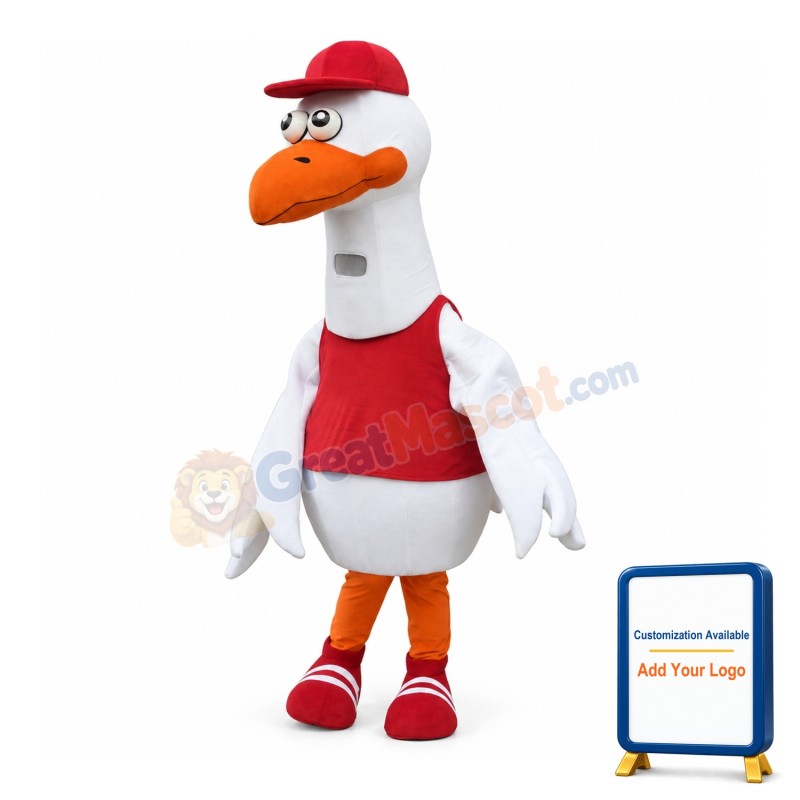 Lovely Stork Mascot Costume