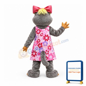 Stylish Female Mouse Mascot Costume