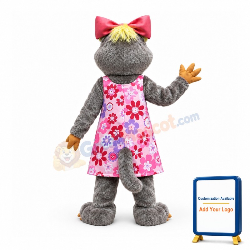 Stylish Female Mouse Mascot Costume