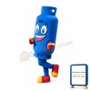 Blue Gas Tank Mascot Costume