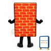 Brick Wall Mascot Costume