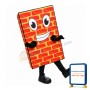 Brick Wall Mascot Costume