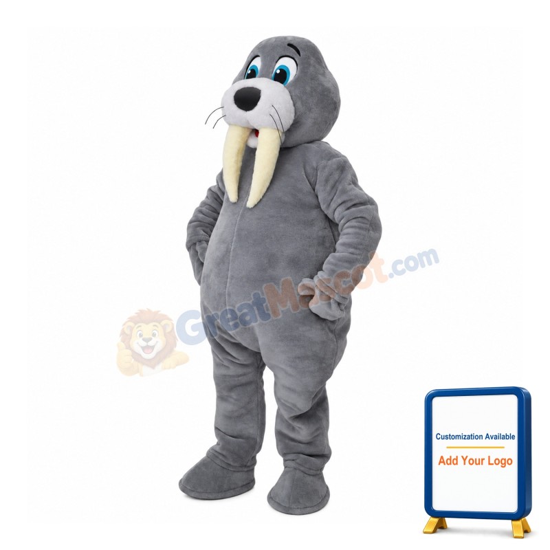 Friendly Lightweight Walrus Mascot Costume