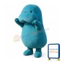 Blue Manatee Mascot Costume