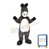 Happy Realistic Donkey Mascot Costume
