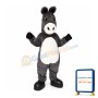 Happy Realistic Donkey Mascot Costume