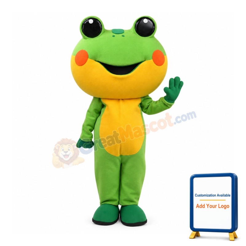 Friendly Lightweight Frog Mascot Costume