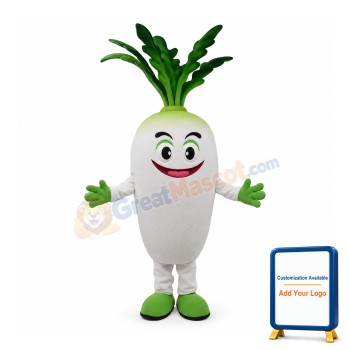 Happy Lightweight Radish Mascot Costume