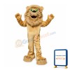 Friendly Realistic Lion Mascot Costume