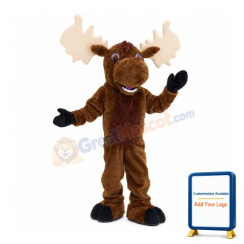 Power Lightweight Moose Mascot Costume