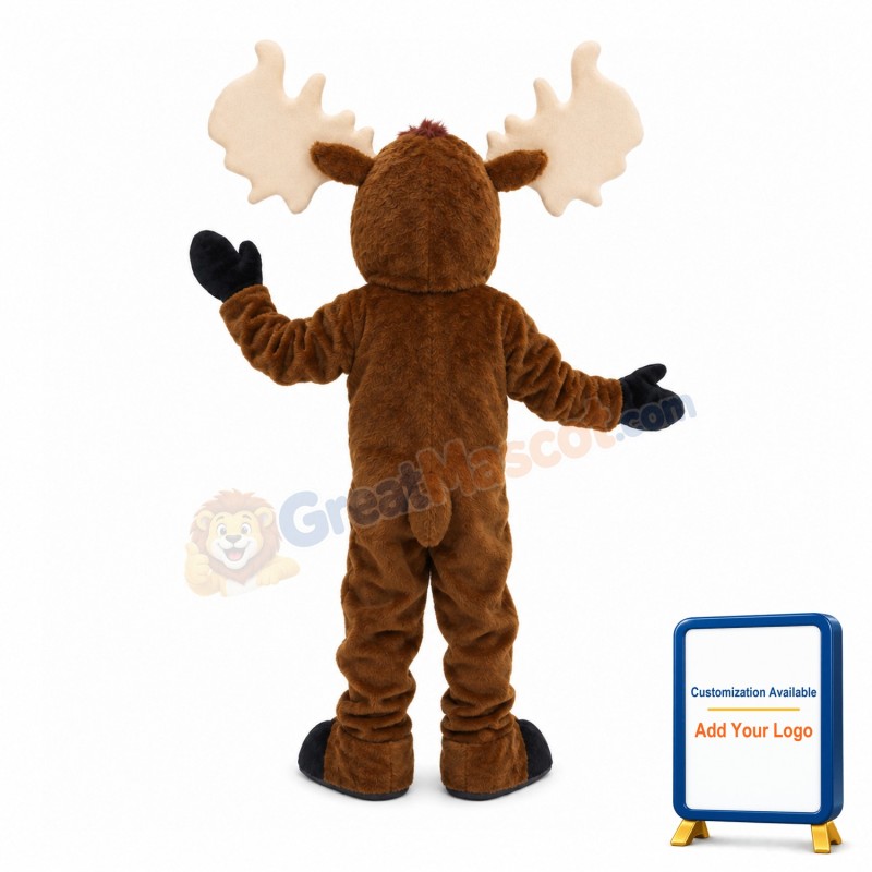 Power Lightweight Moose Mascot Costume