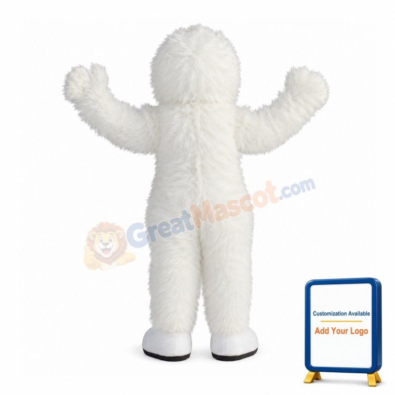 Friendly Lightweight Yeti Mascot Costume