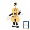 Friendly Lightweight Cello Mascot Costume