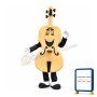 Friendly Lightweight Cello Mascot Costume