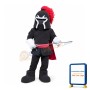 Black & Red Lightweight Warrior Mascot Costume