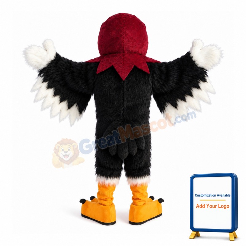 Red & Black Eagle Mascot Costume