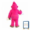 Pink Gorilla Mascot Costume