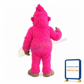 Pink Gorilla Mascot Costume