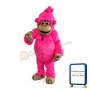Pink Gorilla Mascot Costume