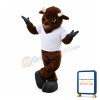 Friendly Power Buffalo Mascot Costume
