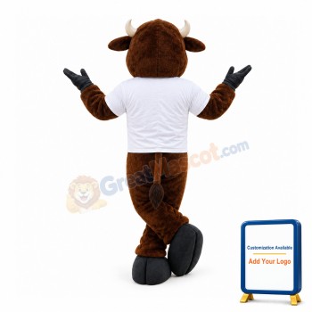Friendly Power Buffalo Mascot Costume