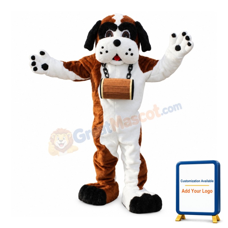 St. Bernard Dog Mascot Costume