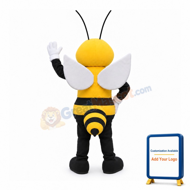 Friendly Realistic Bee Mascot Costume