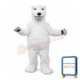 Friendly Realistic Lightweight Polar Bear Mascot Costume