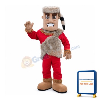 Friendly Realistic Indian Mascot Costume