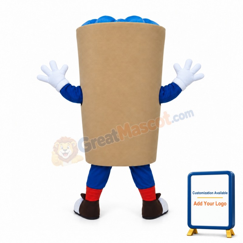 Iced Coffee Cup Mascot Costume