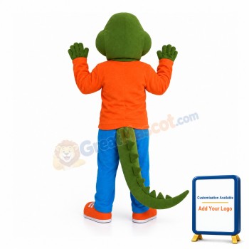 Friendly Realistic Crocodile Mascot Costume