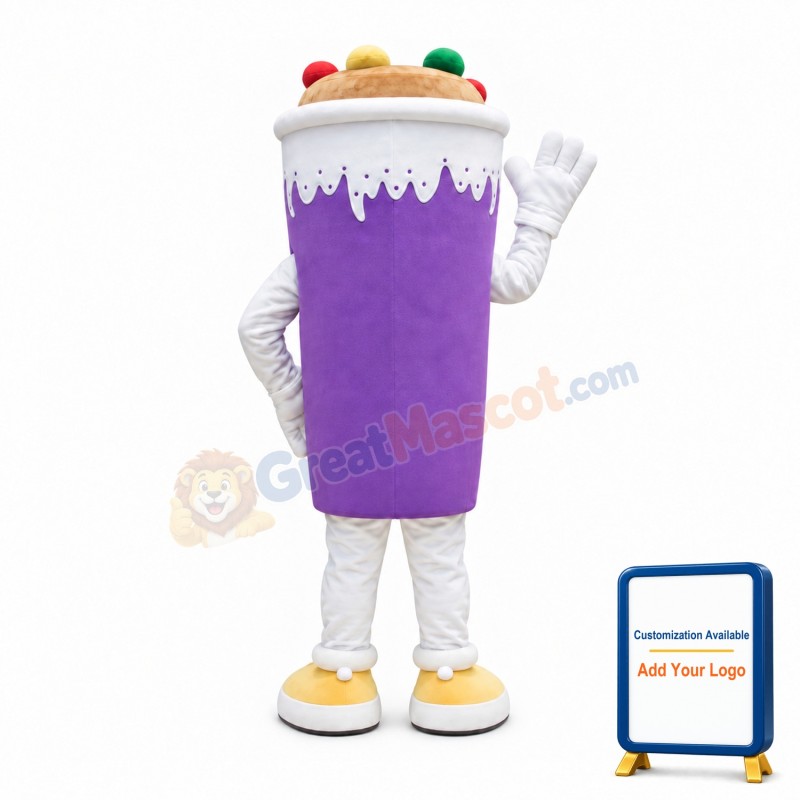 Lightweight Ice Cream Mascot Costume
