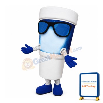 Happy Sparkling Water Drink Mascot Costume