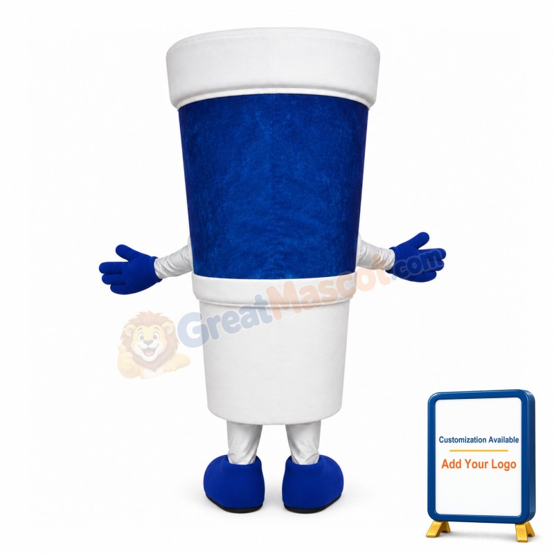 Happy Sparkling Water Drink Mascot Costume