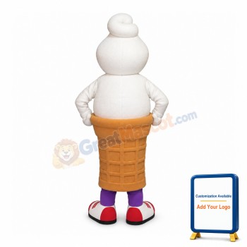 Friendly Lightweight Ice Cream Mascot Costume