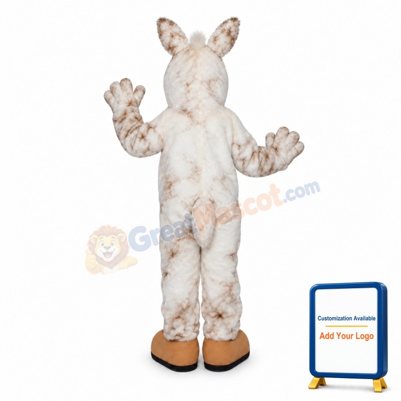 Lightweight White Horse Mascot Costume