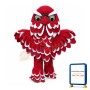 Superb Lightweight Red Owl Mascot Costume