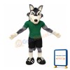 Power Sport Realistic Wolf Mascot Costume