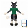 Power Sport Realistic Wolf Mascot Costume